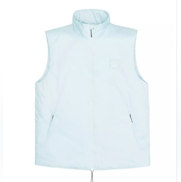 NWT Rains Nylon Padded Fuse Vest Sky Blue Unisex XS / Womens S - Picture 10 of 13